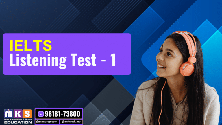 Listening Test – 1