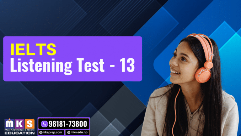 Listening Test – 13