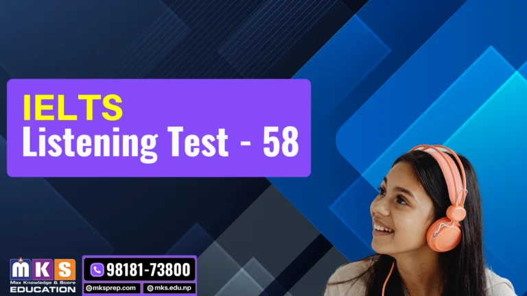 Listening Test – 58