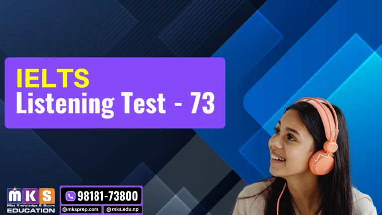 Listening Test – 73