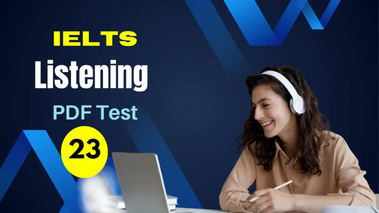 Listening PDF Test – 23
