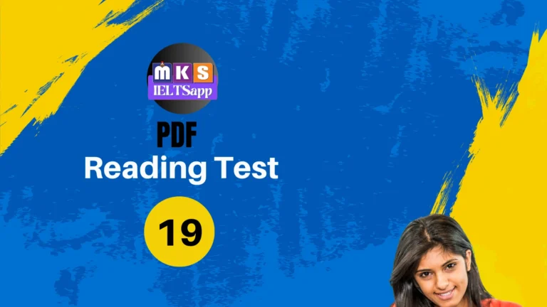 Reading PDF Test – 19