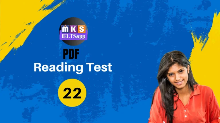 Reading PDF Test – 22