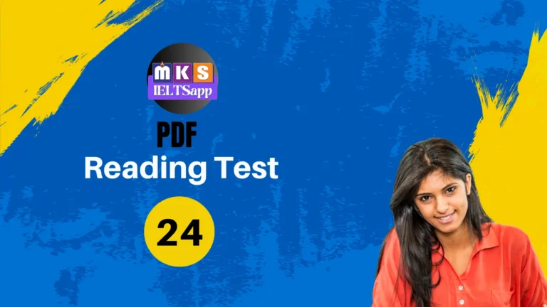 Reading PDF Test – 24