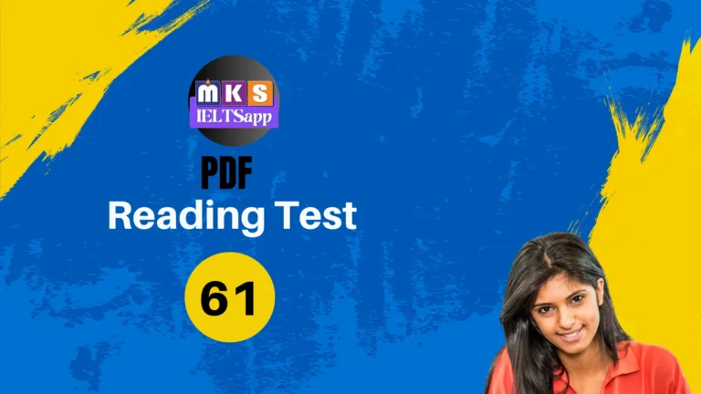 Reading PDF Test – 61