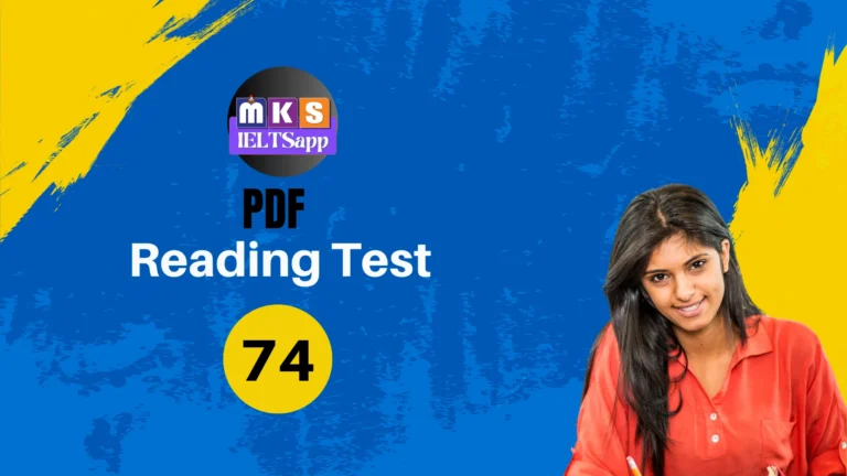 Reading PDF Test – 74