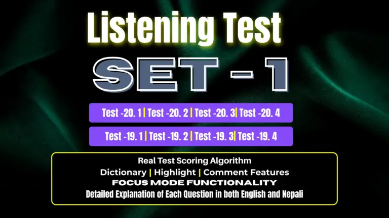 Listening SET – 1