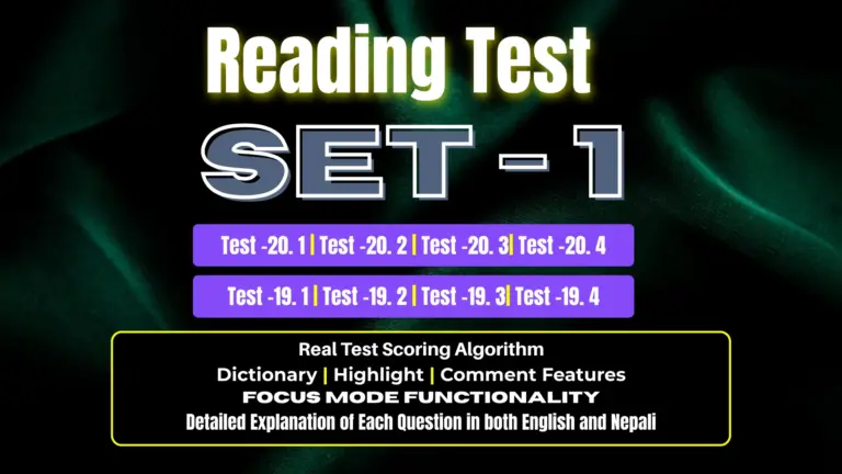 Reading SET – 1