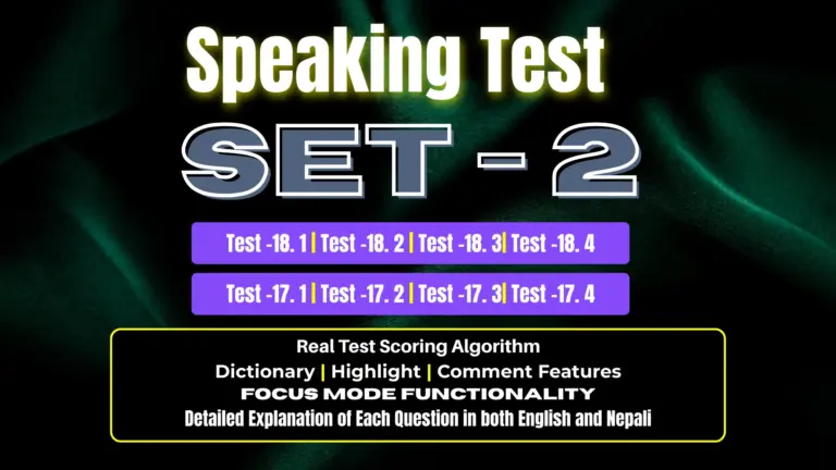 Speaking SET – 2