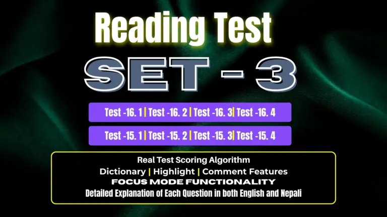 Reading SET – 3