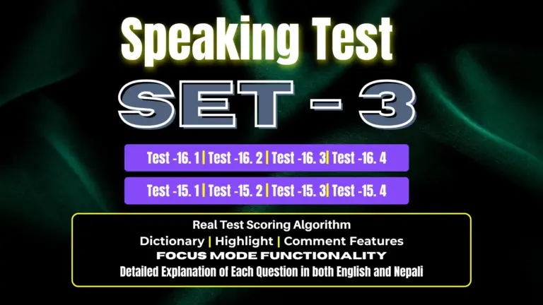 Speaking SET – 3