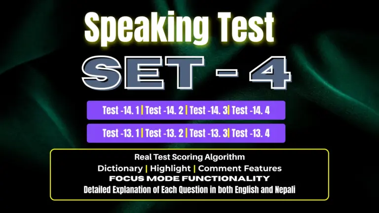 Speaking SET – 4