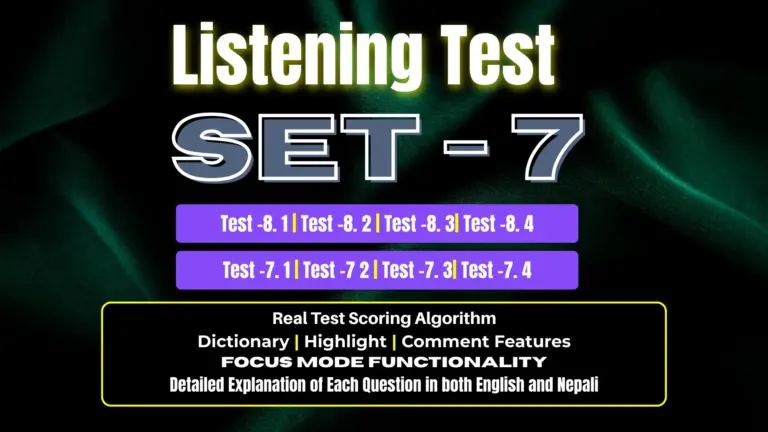 Listening SET – 7