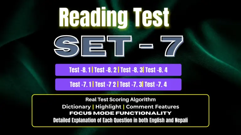 Reading SET – 7