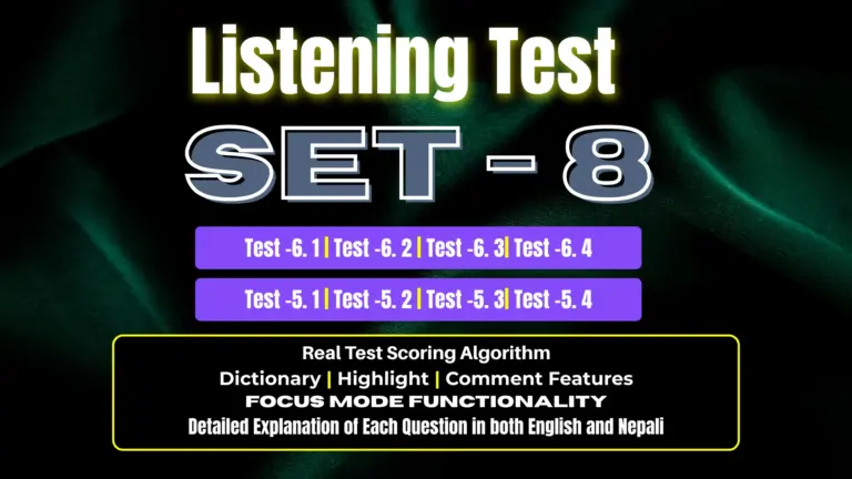 Listening SET – 8