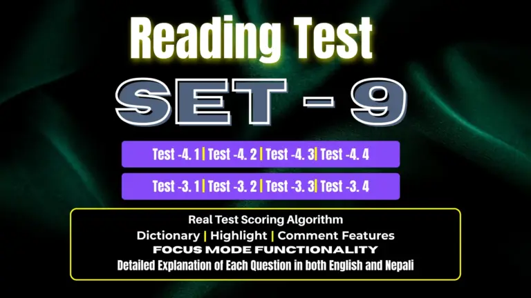 Reading SET – 9