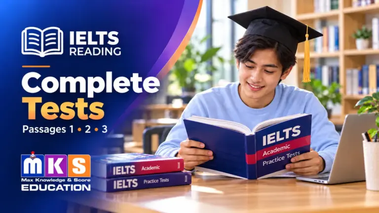 IELTS READING Complete Tests: graduate student practising reading