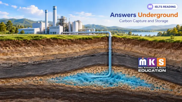 Carbon capture and geological storage, with visible MKS Education logo