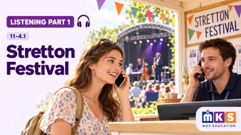 Stretton Festival — IELTS listening, test 11-4.1.