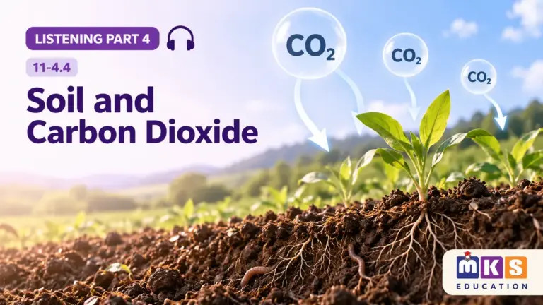 Soil and Carbon Dioxide — IELTS listening, test 11-4.4.