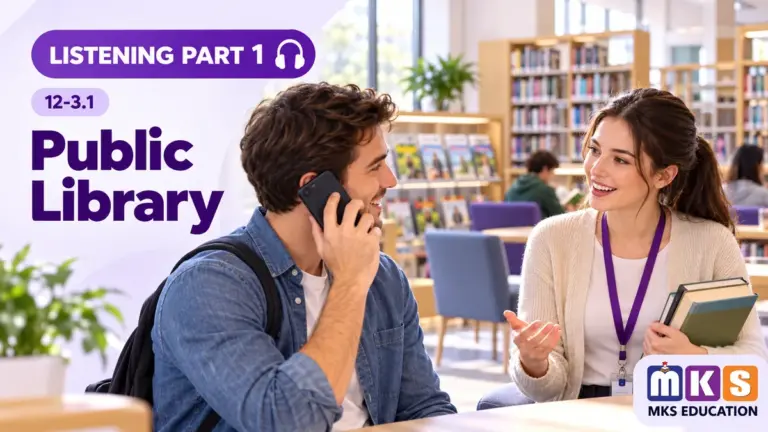 Public Library — IELTS listening, test 12-3.1.