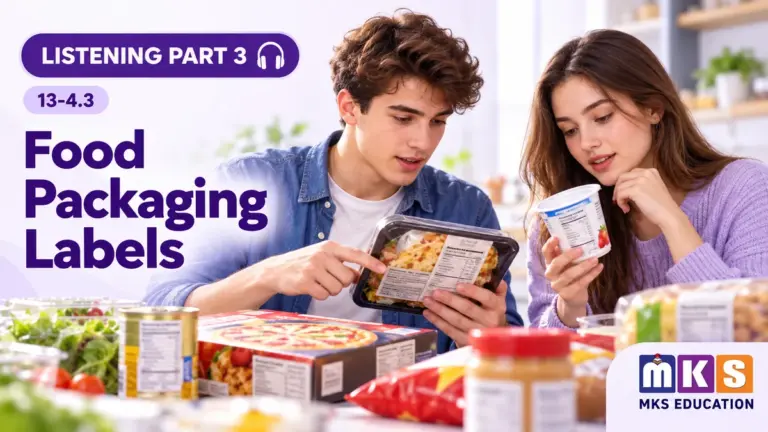 Food Packaging Labels — IELTS listening, test 13-4.3.
