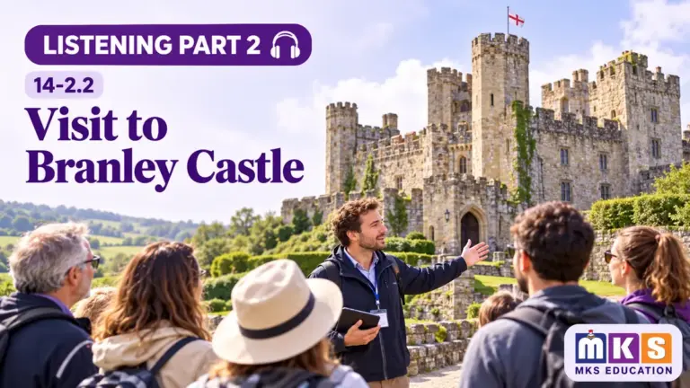 Visit to Branley Castle — IELTS listening, test 14-2.2.