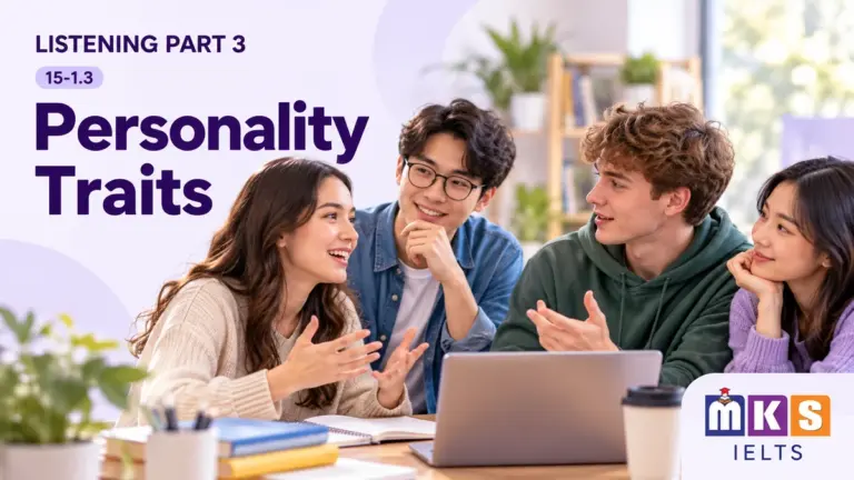 Personality Traits — IELTS listening, test 15-1.3.
