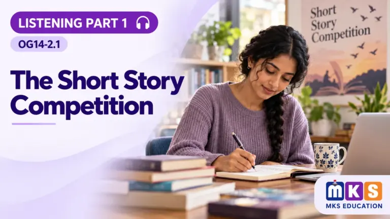 Listening OG14-2.1 — The Short Story Competition — MKS Education cover