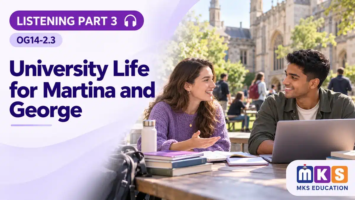 Listening OG14-2.3 — University Life for Martina and George