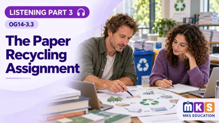 Listening OG14-3.3 — The Paper Recycling Assignment — MKS Education cover