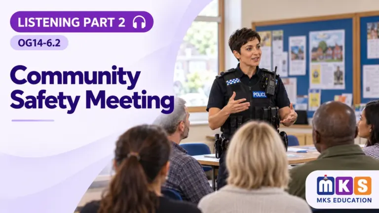 Listening OG14-6.2 — Community Safety Meeting — MKS Education cover