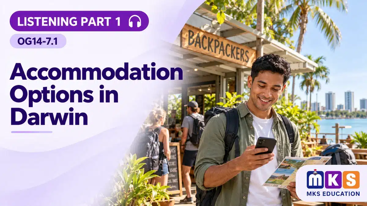 Listening OG14-7.1 — Accommodation Options in Darwin