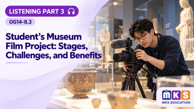 Listening OG14-8.3 — Student's Museum Film Project: Stages, Challenges, and Benefits — MKS Education cover