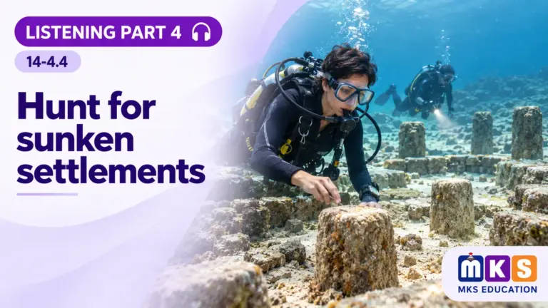 Listening 14-4.4 — Hunt for sunken settlements — MKS Education cover
