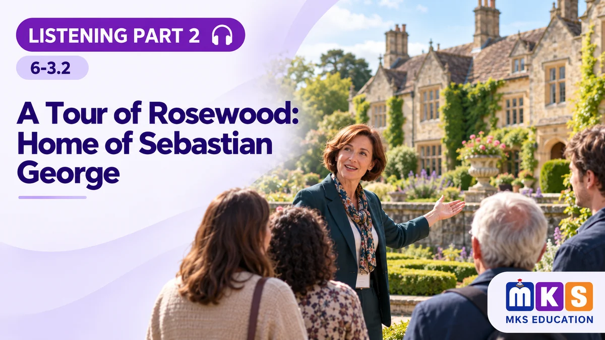 Listening 6-3.2 — A Tour of Rosewood: Home of Sebastian George