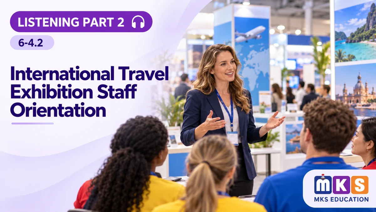 Listening 6-4.2 — International Travel Exhibition Staff Orientation