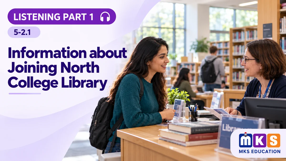 Listening 5-2.1 — Information about Joining North College Library