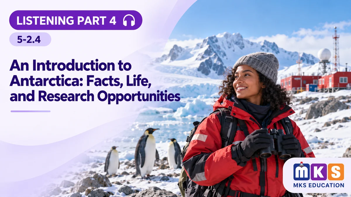 Listening 5-2.4 — An Introduction to Antarctica: Facts, Life, and Research Opportunities