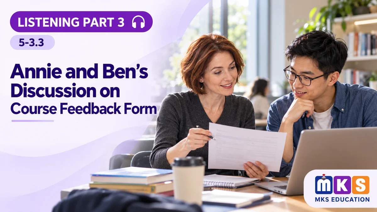 Listening 5-3.3 — Annie and Ben’s Discussion on Course Feedback Form