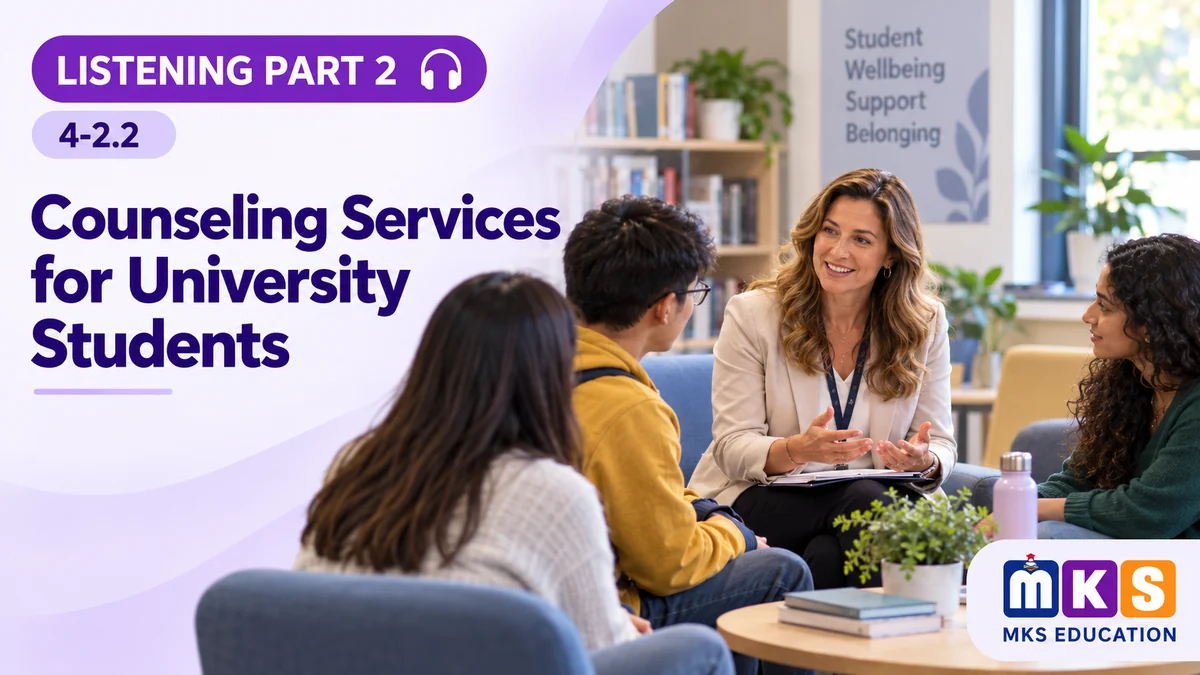 Listening 4-2.2 — Counseling Services for University Students