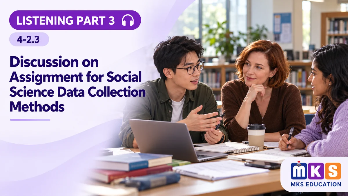 Listening 4-2.3 — Discussion on Assignment for Social Science Data Collection Methods