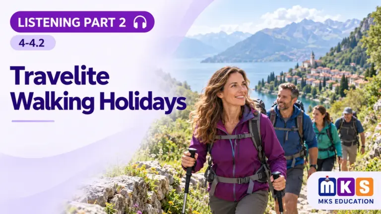 Listening 4-4.2 — Travelite Walking Holidays — MKS Education cover