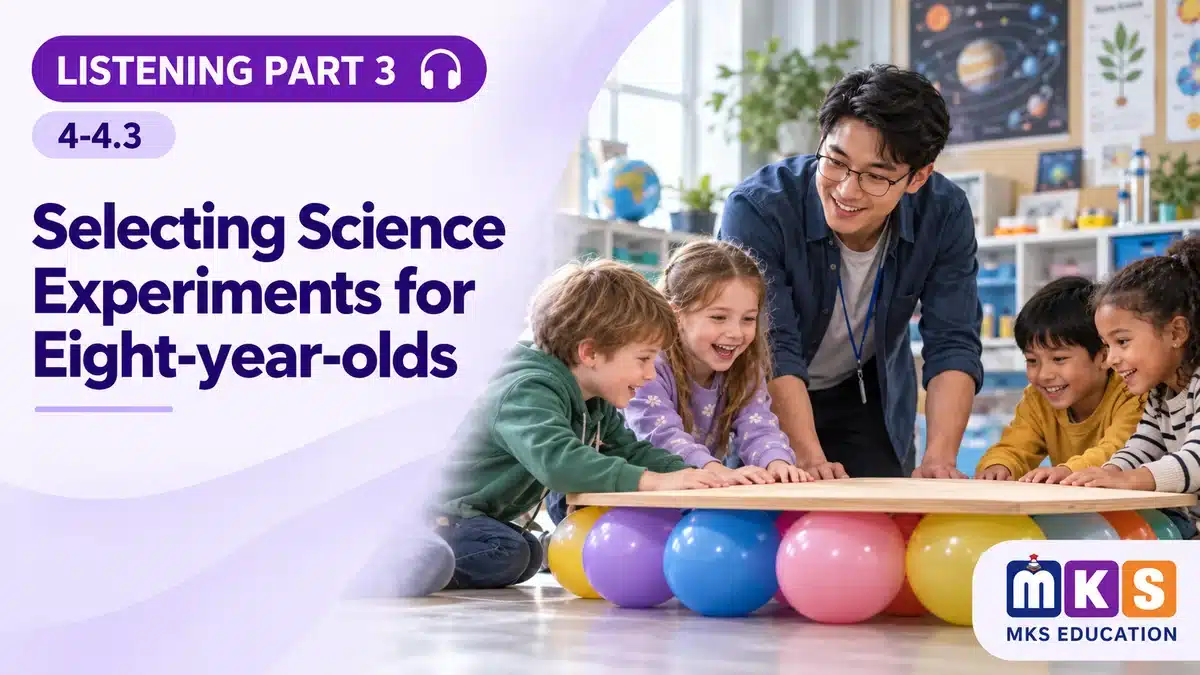 Listening 4-4.3 — Selecting Science Experiments for Eight-year-olds