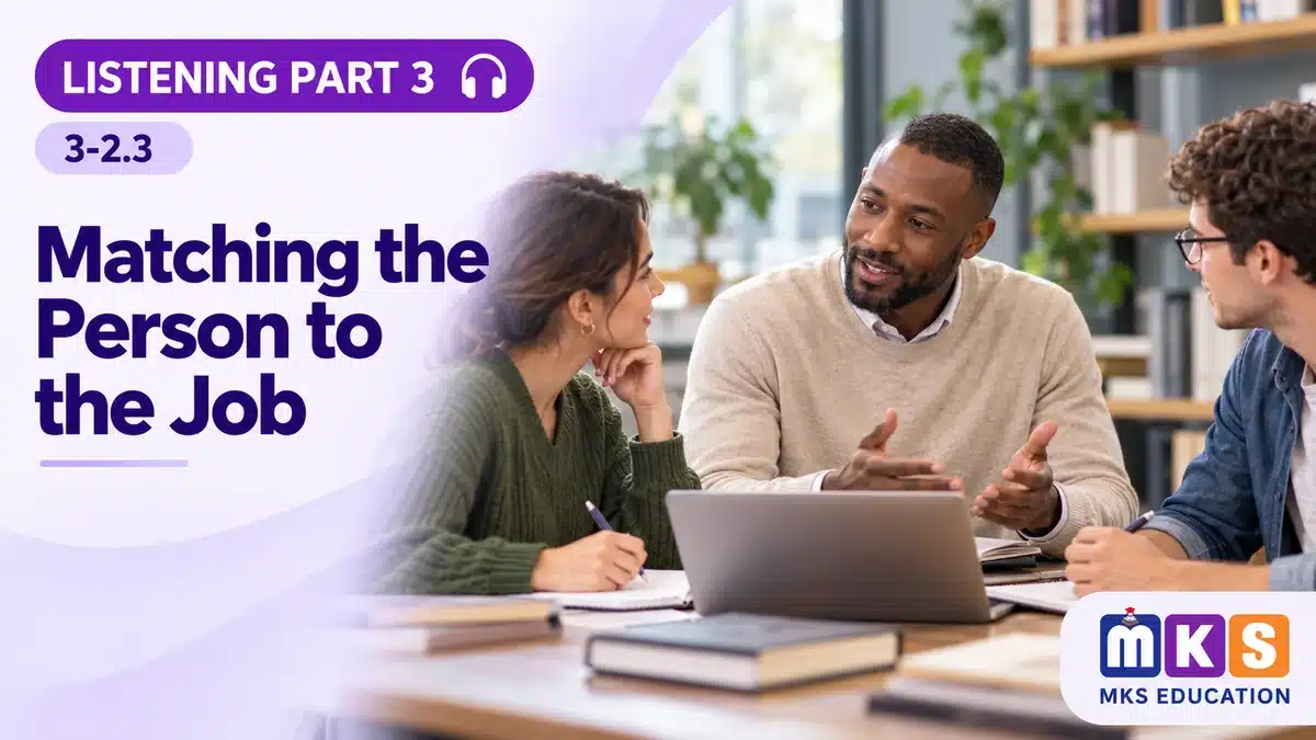 Listening 3-2.3 — Matching the Person to the Job