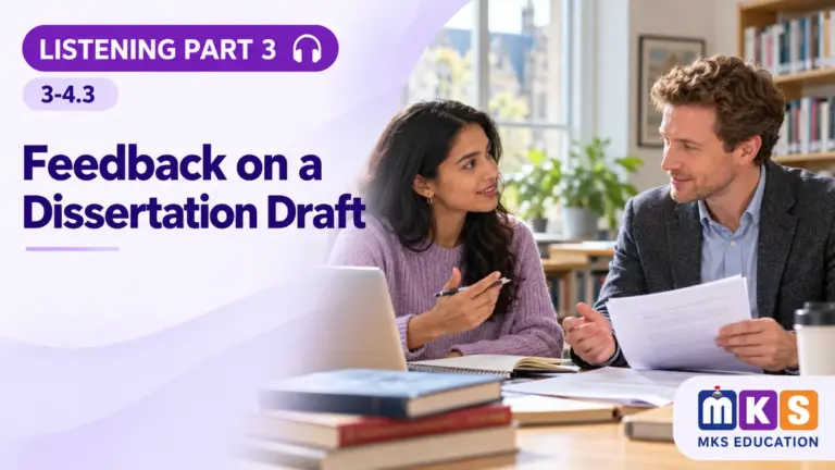 Listening 3-4.3 — Feedback on a Dissertation Draft — MKS Education cover