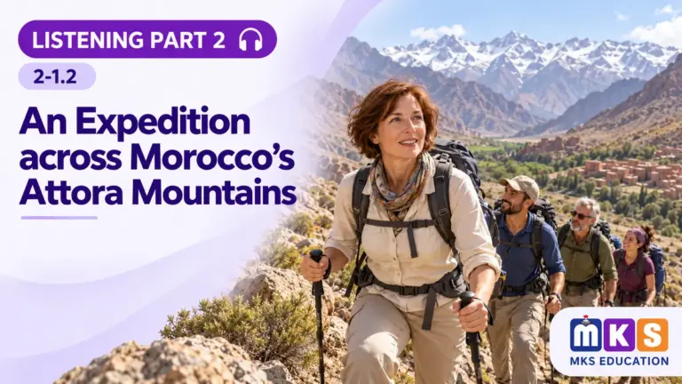 Listening 2-1.2 — An Expedition across Morocco's Attora Mountains — MKS Education cover