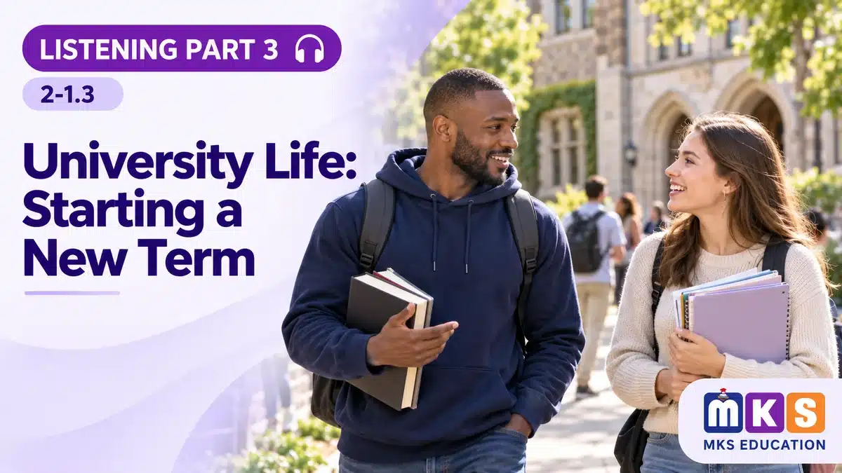 Listening 2-1.3 — University Life: Starting a New Term