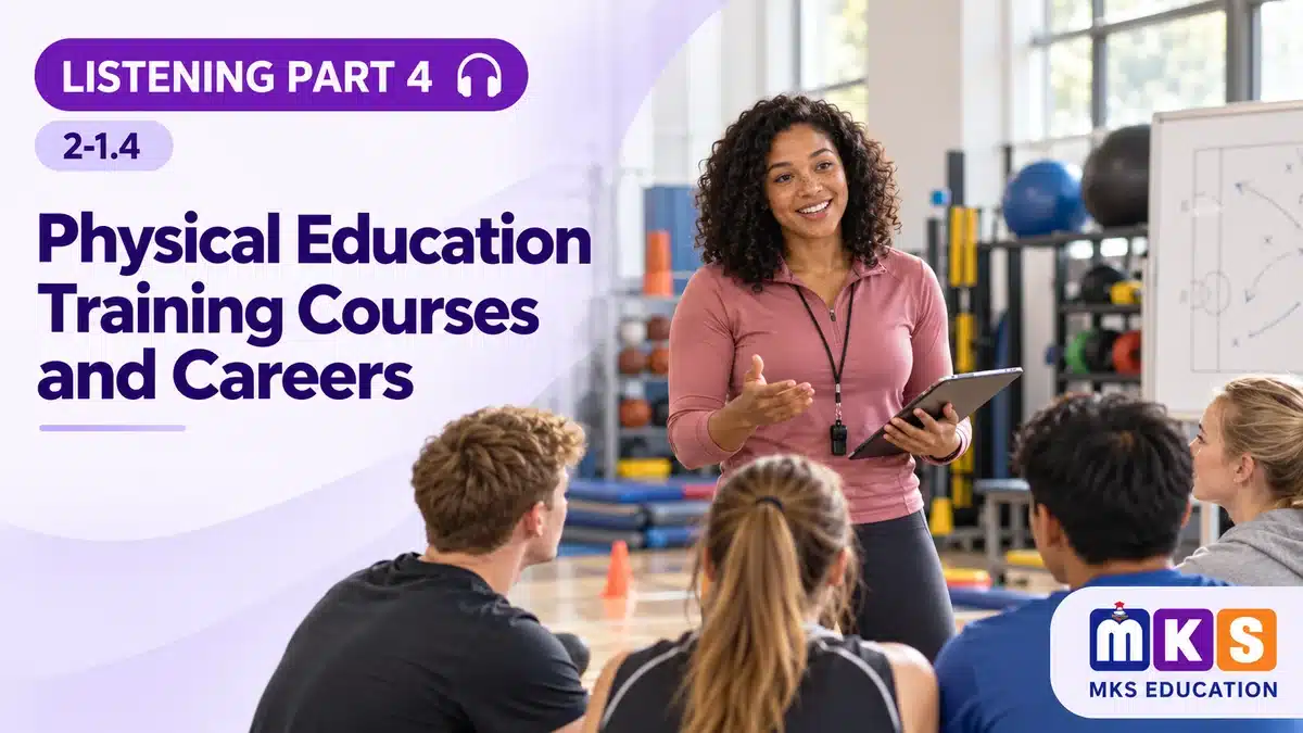 Listening 2-1.4 — Physical Education Training Courses and Careers