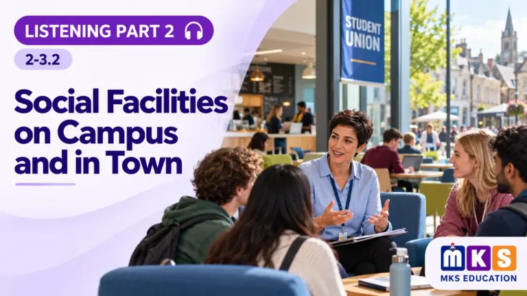 Listening 2-3.2 — Social Facilities on Campus and in Town — MKS Education cover